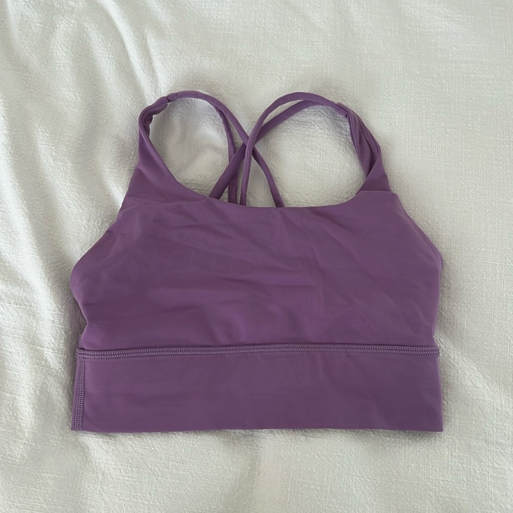 Lululemon Energy Sports Bra Purple, Size 4 (fits 2-4)